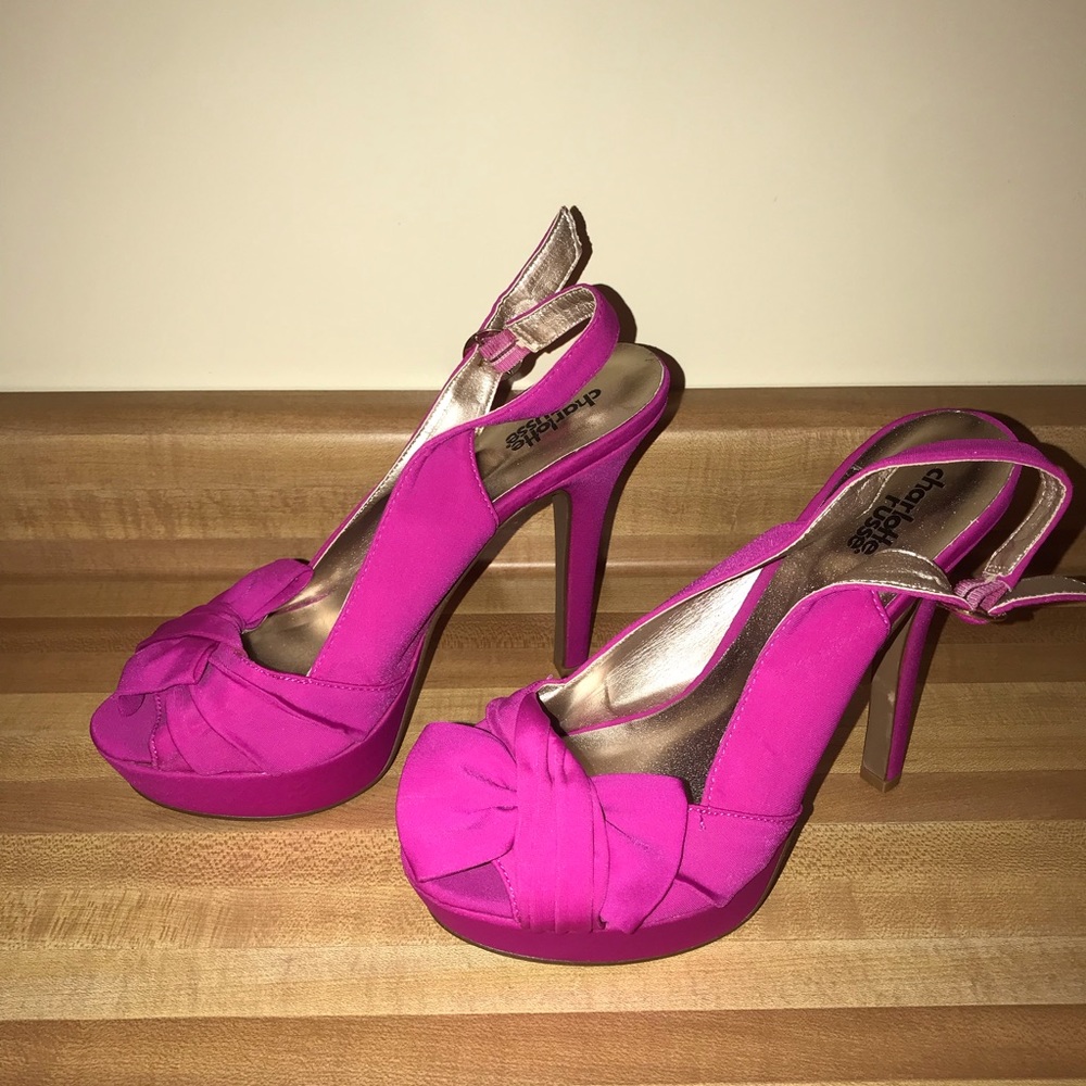 Fuchsia heels - Picture 2 of 7